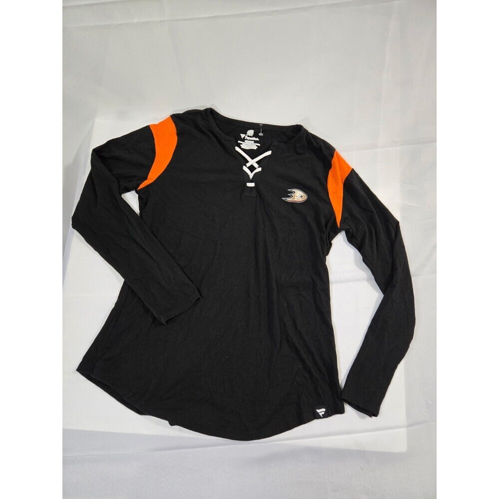 Womens Anahiem Ducks Shirt By Fanatics size xl Used Sceen Print